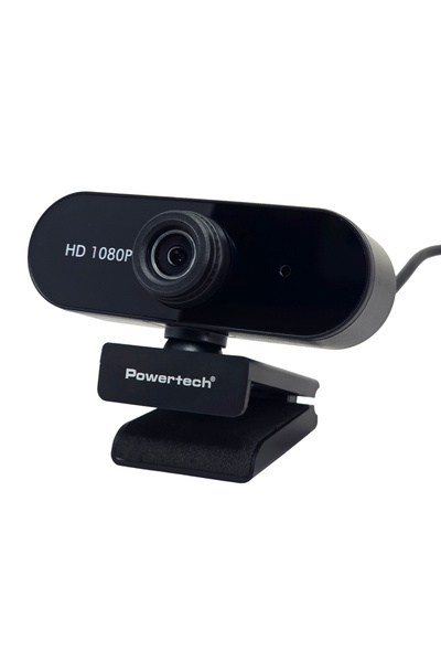 POWERTECH web camera PT-1382, 2MP, 1080p FHD, ρυθμιζόμενη εστίαση, 1.5m, μαύρη