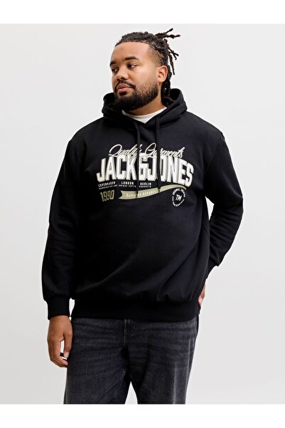 Jack & Jones Plus Kapuzenpullover mit Logo