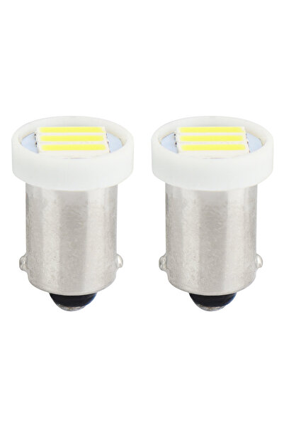 AMIO Set 2 becuri auto cu leduri 12V 0.4W Ba9s T8.5 , 3 SMD 7020, bord si poz...