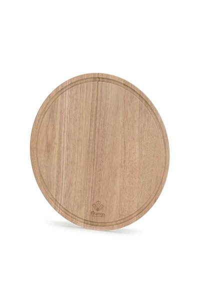Fissman Tocator rotund de bucatarie, Fissman, 35x35x1,5cm, din lemn de cauciu...