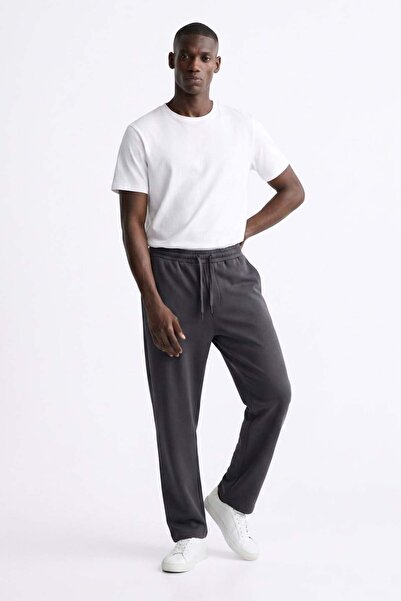 BARRELS AND OIL Men's Sweatpants with Back Pocket and Elastic Waist - Anthracite