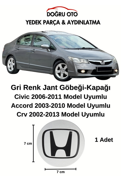 DOĞRU TİCARET AUTO PARTS Honda Civic Accord Crv Uyumlu Jant Göbeği 1 Adet