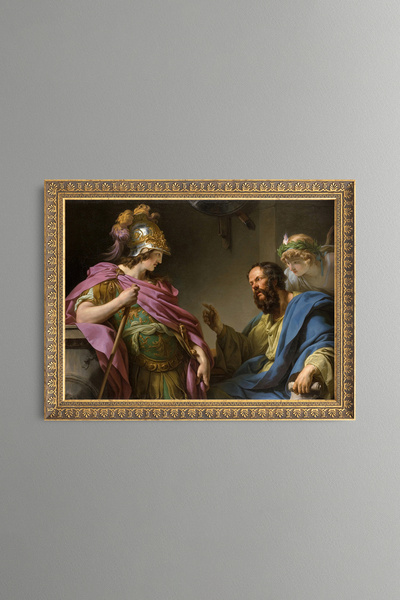 epiqart Socrates - Vintage Patterned Painting - Fine Model