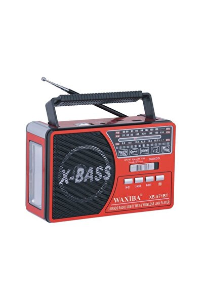 Tradesor Επαναφορτιζόμενο ραδιόφωνο - XB-571BT - Waxiba - 005718 - Red