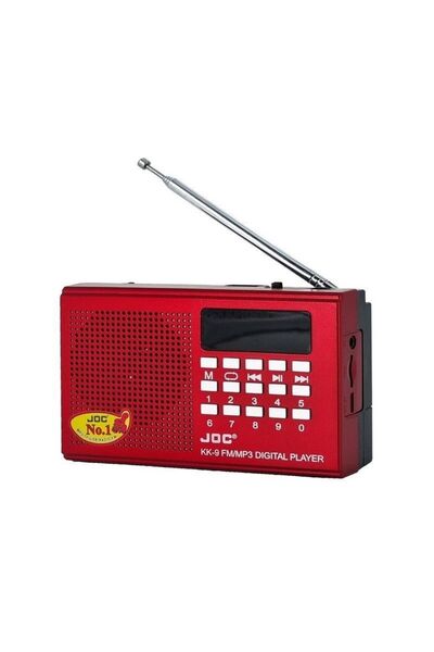 Tradesor Επαναφορτιζόμενο ραδιόφωνο - JOC-KK9 - 370175 - Red