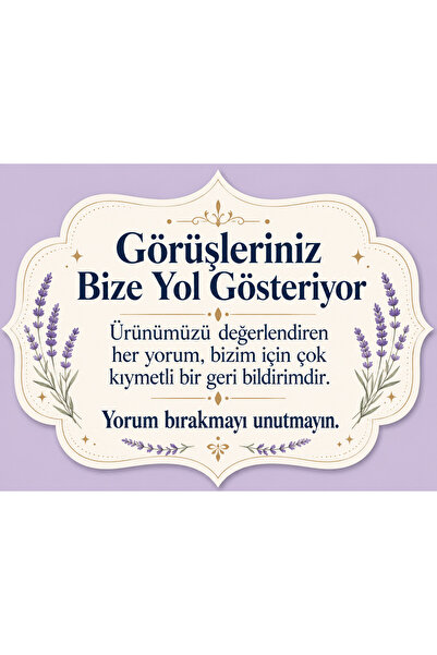 Papelia 100 adet Yorum Kartı – Özel Kesim Zarif Tasarım | Müşteri Değerlendir...