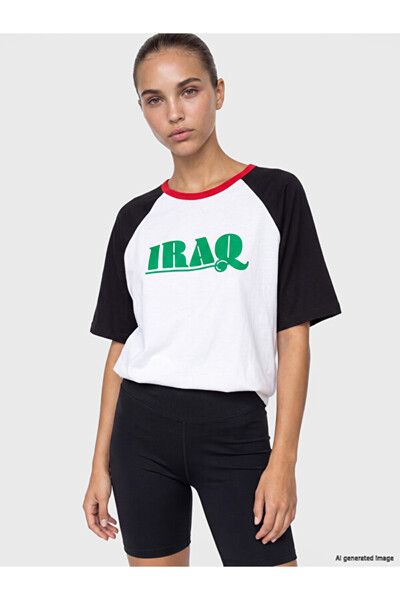 LC Waikiki Zero Roba Yaka Iraq Printed Women's Sports T-Shirt for Style Seeke...