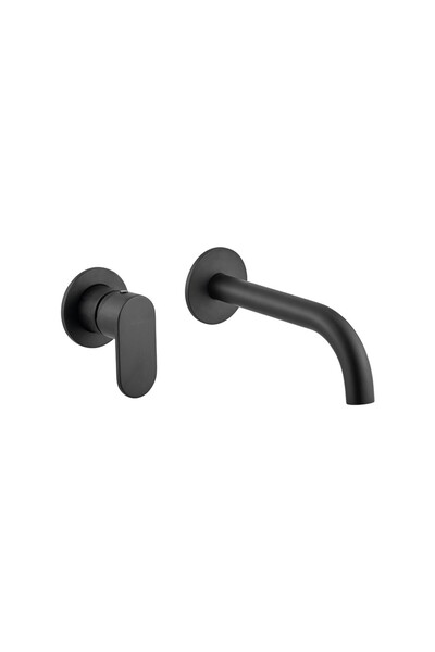 ARMANDO VICARIO Slim Black Matt Μπαταρία Νιπτήρος Εντοιχισμού 2 Οπών 500045-400