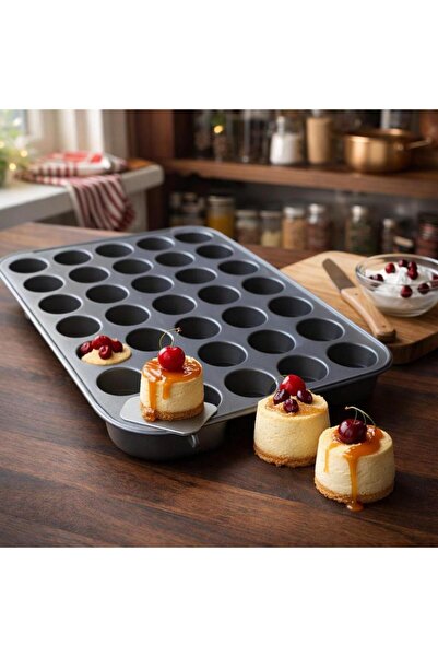 laverahome 24-Cup Non-Stick Cupcake Pan - Bake Perfect, Easy-To-Bake Cupcakes...