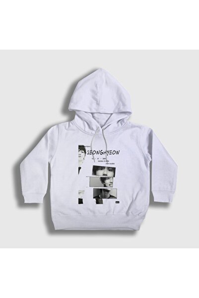 Presmono Unisex Kids White Seonghyeon K-Pop Cortis Hooded Sweatshirt 613985Tt