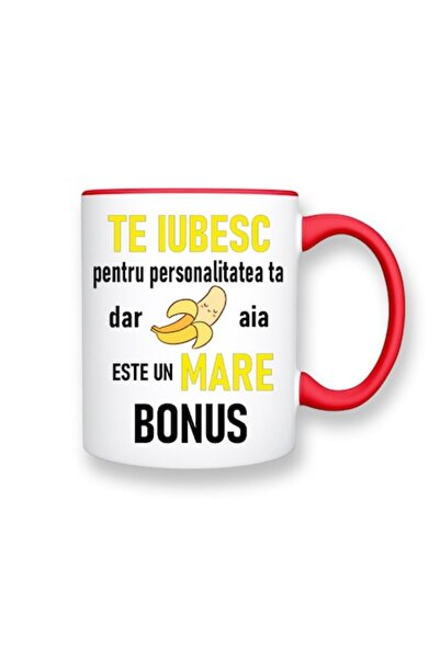 OEM Cană cu mesaj amuzant: "Te iubesc pentru personalitatea ta, dar pe asea b...