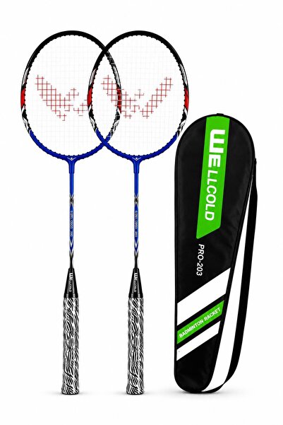 WELLCOLD Set de rachete profesionale de badminton cu geantă PRO203YSL