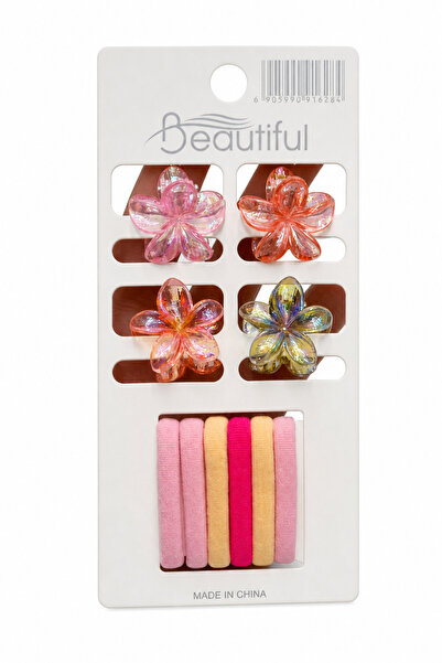 Jack Ferrero Set de elastice de păr cu figuri florale și colorate, set de agr...