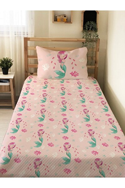 milbaygrup طقم بيكيه فردي مطبوع عليه حورية البحر للأطفال والرضع مقاس 160x230 ...
