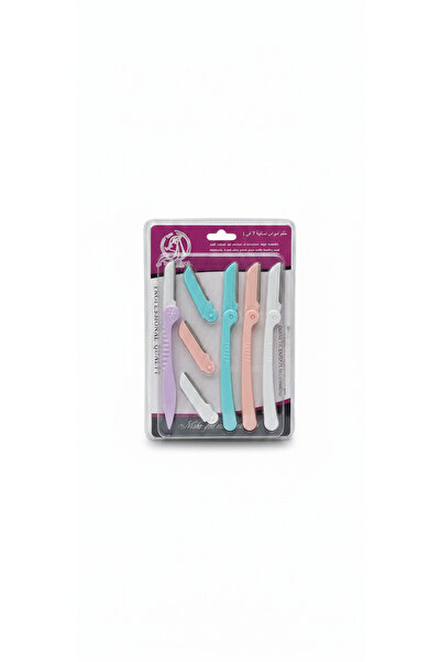 Soft Velvet Safet Velfet 7-in-1 Foldable Facial and Eyebrow Razor Set - Multi...