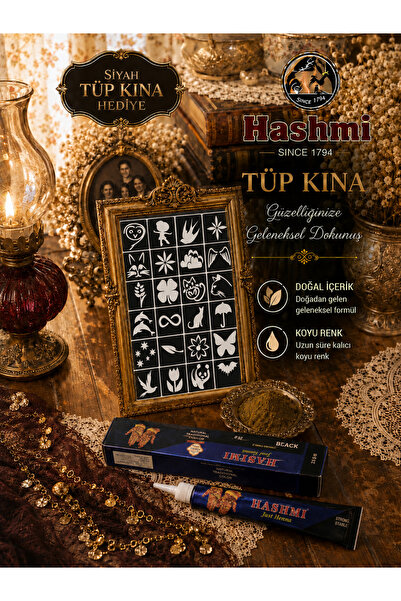 hennadibace Kına Kalıbı (GEÇİCİ DÖVME ŞABLONU) Tüp Hint Kınası Henna Tattoo S...