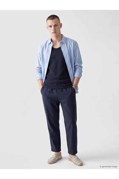 LC Waikiki Vizyon New Season Comfortable Fit Men's Textured Trousers