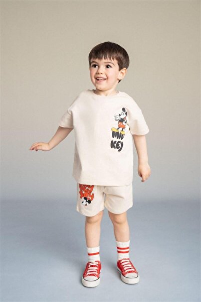 DeFacto Disney Mickey & Minnie 2-Piece Set for Baby Boy (26 Sm)