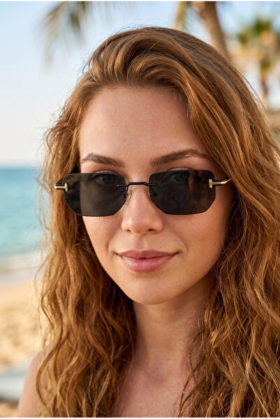 MONAL EYEWEAR Çerçevesiz Safi Mineral Cam Güneş Gözlüğü Tüy Hafifliği UV400 K...