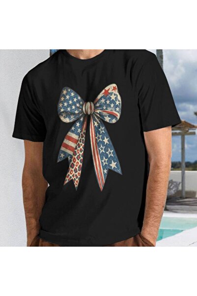 212Wear قميص رجالي بتصميم عتيق للولايات المتحدة الأمريكية بألوان أحمر وأبيض و...
