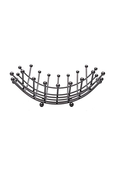 Estia Home Art ESTIA ΦΡΟΥΤΙΕΡΑ ELEGANT NICKEL BLACK ΑΠΟ ΚΡΑΜΑ ΨΕΥΔΑΡΓΥΡΟΥ