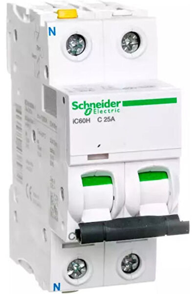 Schneider Electric Întrerupător automat 1P+N C 25A 10kA AC IC60H-C25-1N A9F07625