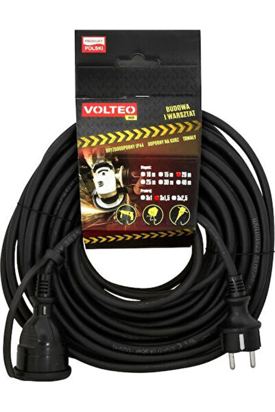 Volteo Cablu prelungitor 3 x 1.5mm²/30m Negru