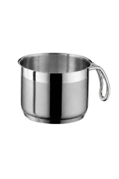 MISTERCOOK قدر حليب ميستر كوك شيفلاين 18/10، 1006/14، 14 سم، آمن للغسل في غسالة الأطباق، جودة عالية، من الفولاذ المقاوم للصدأ