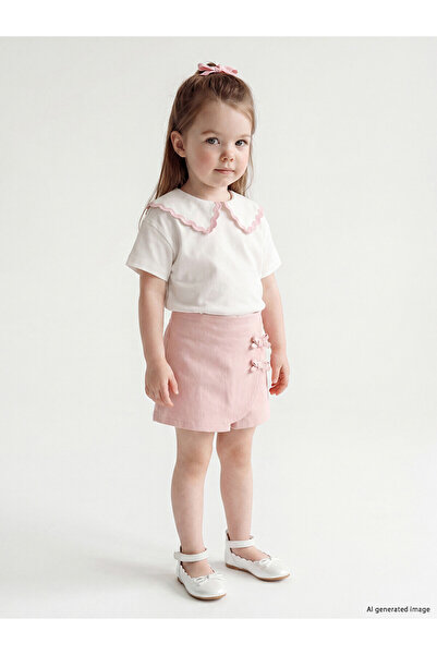 LC Waikiki Original Baby Girl T-Shirt and Shorts Set
