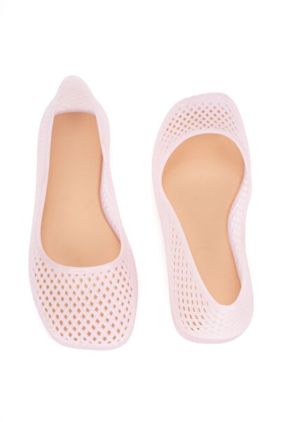 OZYO Ducie London Frosted Pink Blunt-Toe Sandals