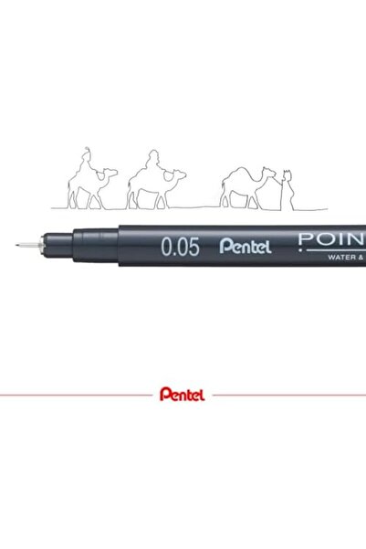 Yıldızan PUCUTUN TRADE Pointliner S20P-05A، قلم تحديد دقيق، أسود، مقاوم للماء...