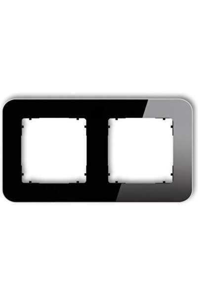 KARLIK Ramă Universală Icon cu Efect de Sticlă Dublu Învelită, Bază Neagră, N...