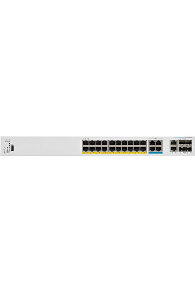 Cisco Systems Switch Cisco administrat L2 PoE+ cu 20 de porturi Ethernet și 4...