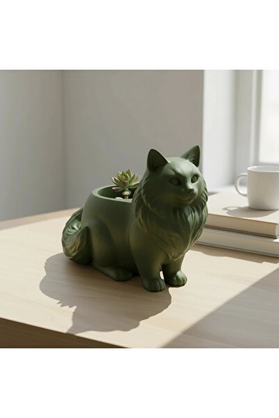OEM Ghiveci Decorativ Pisica Norvegiană de Pădure pentru Plante Mici