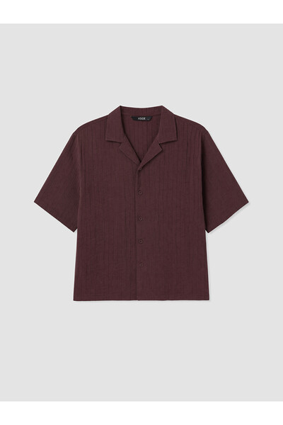 LC Waikiki Gencc Quality Standard Fit Gofre Men's Textured Shirt