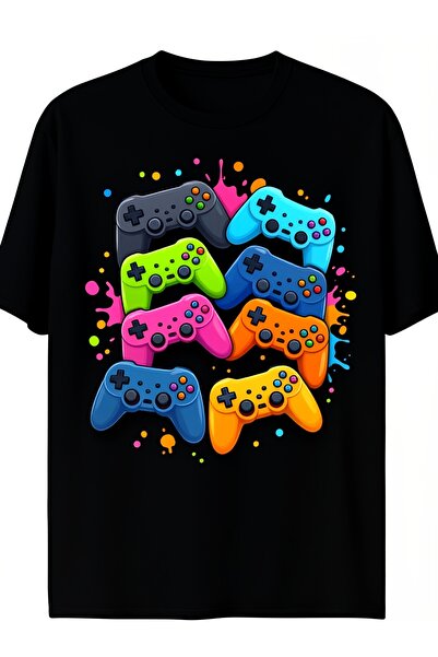 NOURAM Men'S Gaming T-Shirt Controller Graphic | Retro, Machine Washable, Cre...