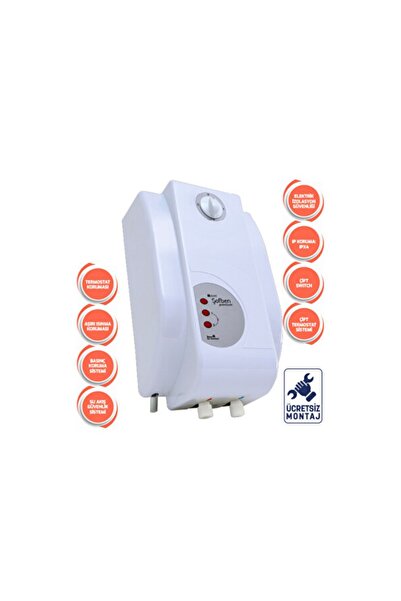 Empressco Elektrikli Banyo Şofbeni 105pr, Montaj Dahil, Güçlü ve Güvenilir