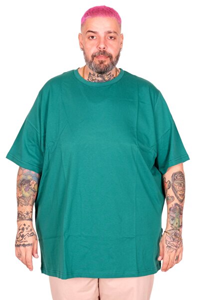 ModeXL Tricou de bază gros, mărime mare, model XL 25162 NEFTİ