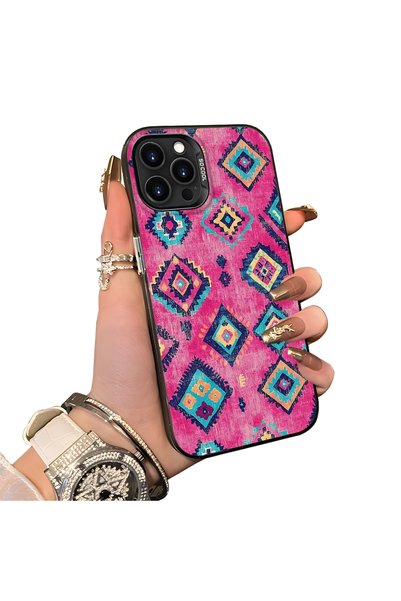 ucuc iPhone 15 Pro Max Compatible Hard Acrylic Back Silicone Edge Lens Protec...