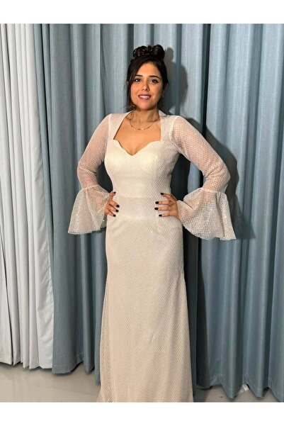 TREN "White Glow" Evening Dress - a Radiant Royal Look