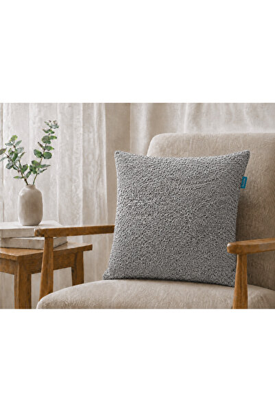 Rolivs وسادة زخرفية ذات ملمس طبيعي 45x45 سم - حجر بركاني