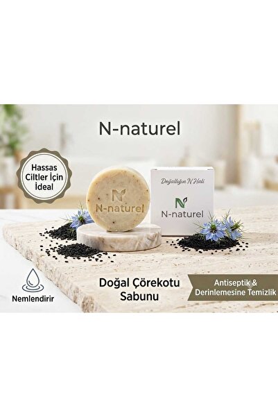 N-naturel Doğal El Yapımı Çörek Otu Yağlı Sabun- Saç Dökülmesi ve Kepek Karşıtı