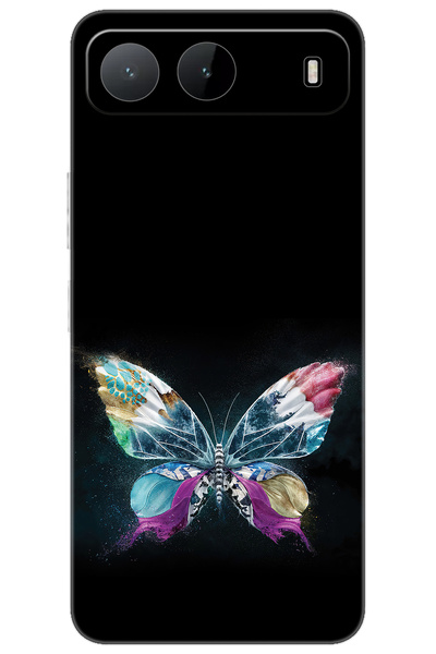 TECNO Spark 40 5G (KM8n) Uyumlu Kılıf Desen Baskılı Silikon Kelebek Resim STK...