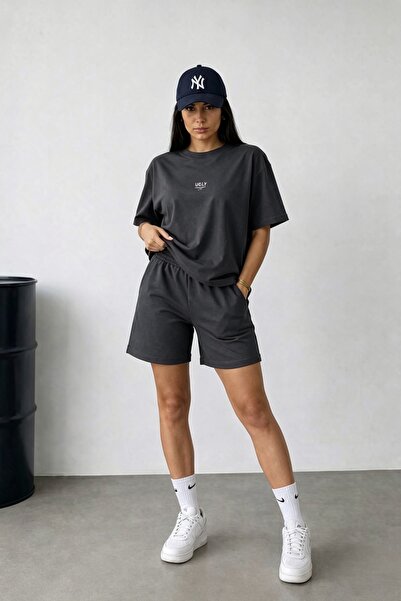 ZAVIXO Men's Oversize 100% Cotton Casual Shorts Set Modern Style