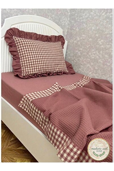 Madame Asel Home PİKE TAKIMI WAFFLE KUMAŞ % PAMUK