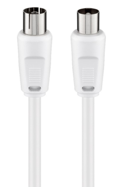 goobay καλώδιο κεραίας αρσενικό σε θηλυκό 11513, <70dB, CCS, 7.5m, λευκό