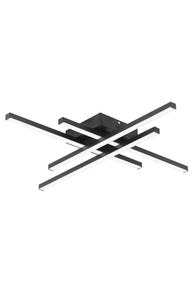 POWERTECH LED φωτιστικό οροφής HLL-0111, 50W, 4500K, 9x60x60cm, μαύρο