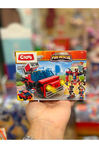 CToys Fire Trucks - Transformable Blocks - 1 Piece Model 6