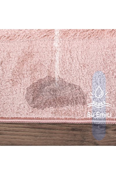 Bestekar Lunasoft Powder Non-Slip Base Machine Washable 70X120 50X60 Soft Surface Bath Mat