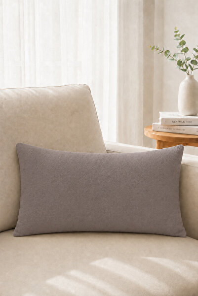Rolivs Velvet Decorative Throw Pillow 30X50 cm - Coffee Bean